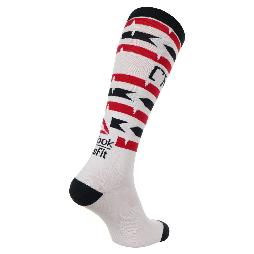 Men's Reebok CrossFit Knee Socks Compression Supportive White Wicking