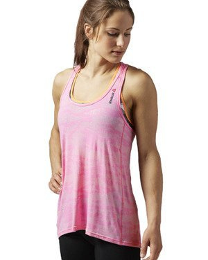 Koszulka Reebok One Series Burnout Breeze damska bokserka top termoaktywny