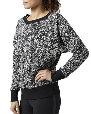 Bluza Reebok Crewneck - Speckled damska dresowa sportowa