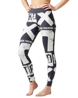 Legginsy Reebok Boldface damskie getry sportowe termoaktywne