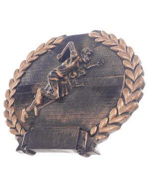 Statuetka nagroda Victoria Sport sztafeta odlewana do zawieszenia na ścianę trofeum z podpórką