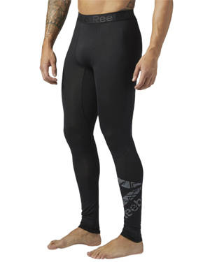 Legginsy Reebok Workout męskie treningowe kompresyjne getry termoaktywne