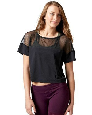 Koszulka Reebok Cardio Fashion damska top sportowy fitness z siateczką