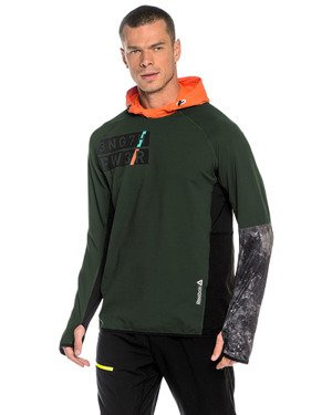 Bluza Reebok DT Stretch OTH męska sportowa do biegania z kapturem