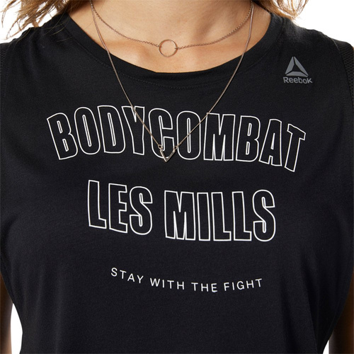 Koszulka Reebok Les Mills BodyCombat damska termoaktywna top bezrękawnik sportowy