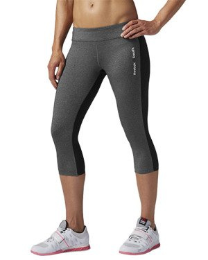 Spodnie 3/4 Reebok CrossFit Chase Capri damskie legginsy getry termoaktywne