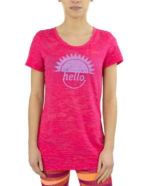 Koszulka Reebok RH Burnout damska t-shirt przedłużany sportowy termoaktywny