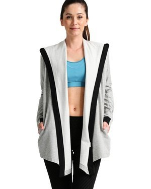 Bluza sportowa Adidas Wrap Me Up damska dresowa narzuta termoaktywna z kapturem