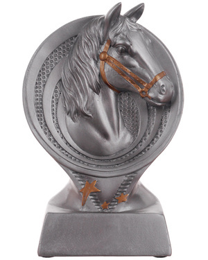 Statuetka figurka Victoria Sport RS1501 Koń jeździectwo odlewana z podstawą