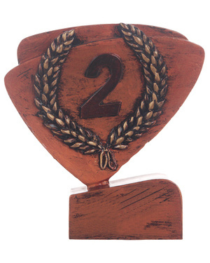 Statuetka figurka Victoria Sport RFEL5002 Drugie miejsce z podstawą