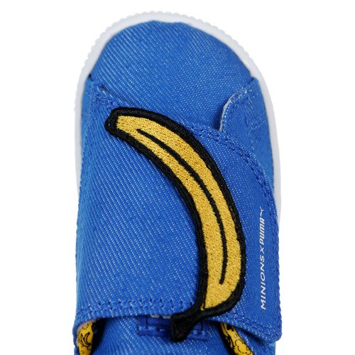 Buty Puma Minions Basket Wrap St Denim Minionki dziecięce sportowe na rzepy